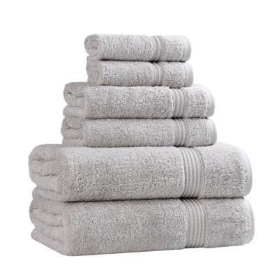 Oleg Heritage Egyptian Cotton Absorbent Luxury 6 Piece Bathroom Towel Set