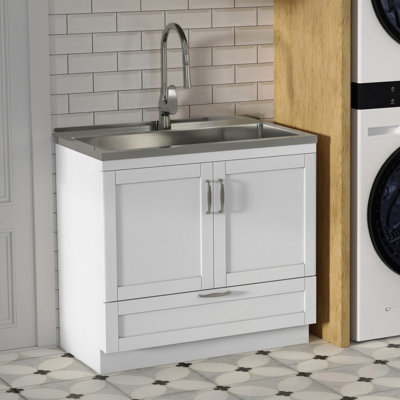 Évier et armoire à lessive 36 pouces