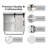 Wall Bathroom Medicine Cabinet With LED light, Sliding Barn Door, Towel Bar - Adjustable Shelf, Farmhouse Wall Mount Storage For Bathroom, Kitchen, Entryway