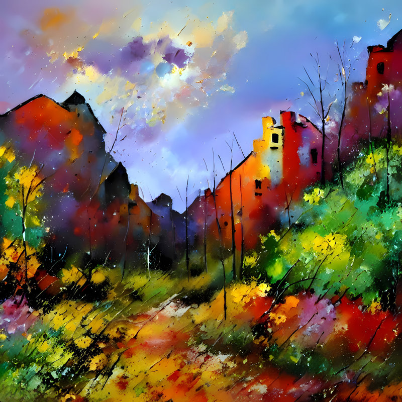Soleil Pueblo, H 24 po x l 24 po