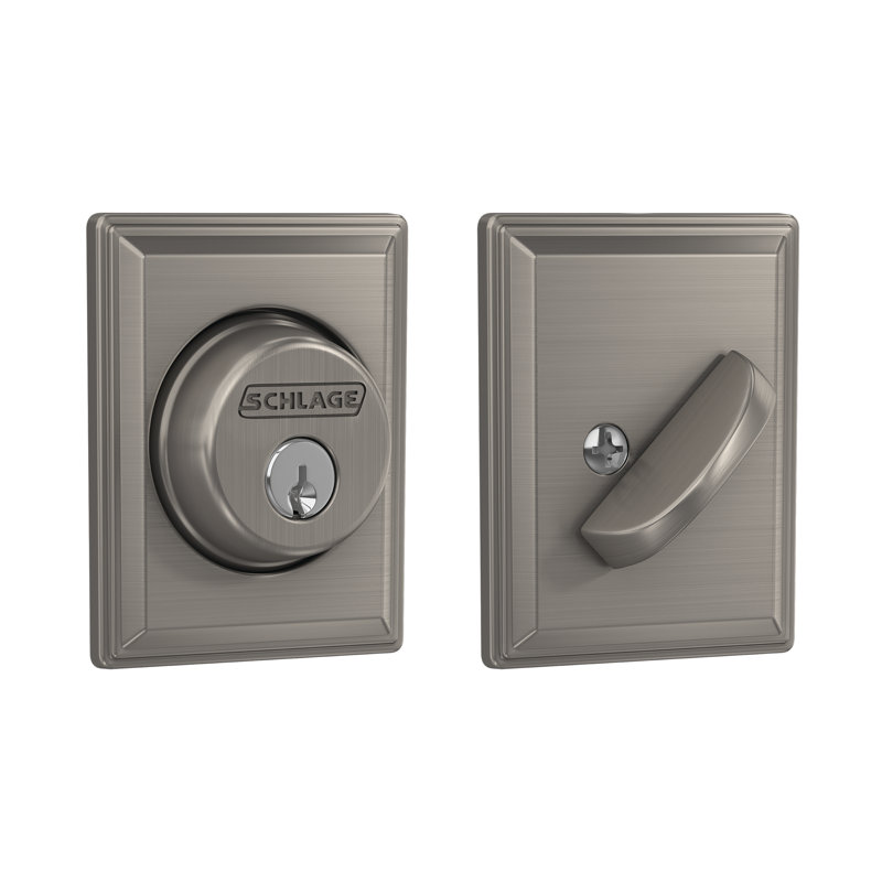 Grandville Single Cylinder Deadbolt, Yes, Satin Nickel