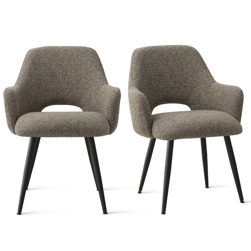 Fauteuils rembourrés l 23 po Matsuichi, Brun