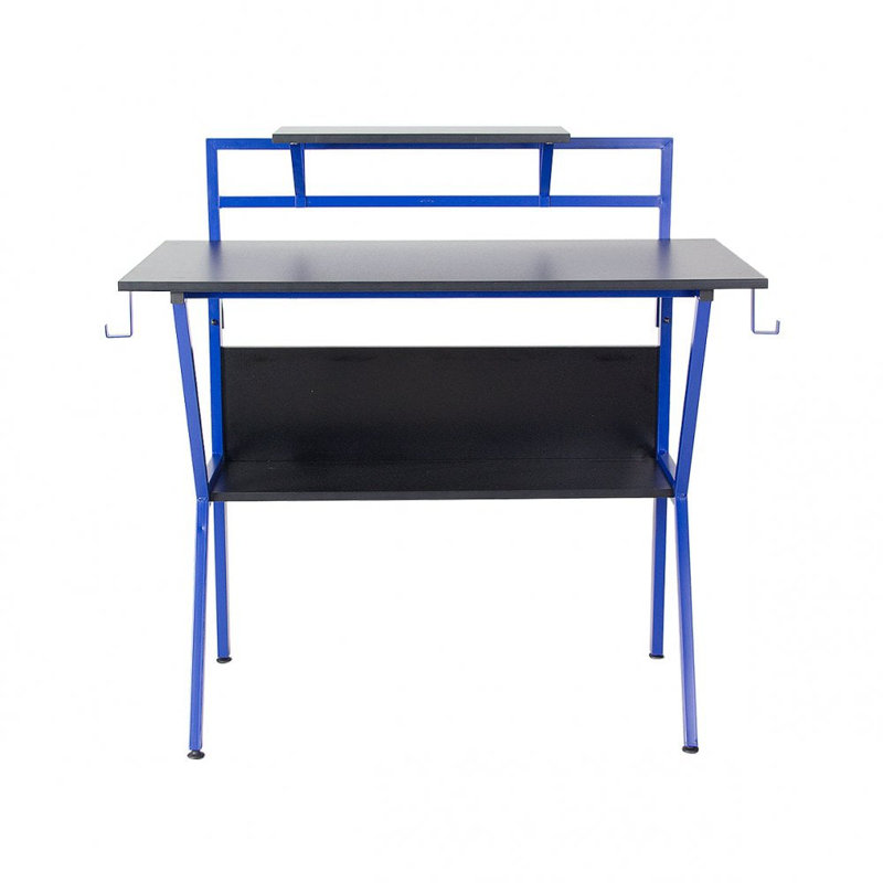 Metal Base Computer Desk, Blue