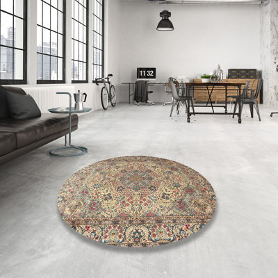 Tapis oriental beige / gris en laine