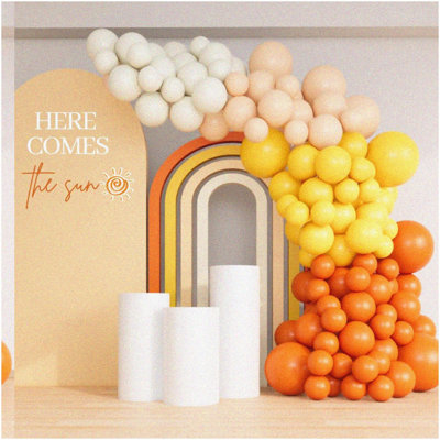 Donut Theme Birthday Balloons Set 5th Jumbo Aluminum F