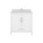 Ensemble de meuble-lavabo simple l 30 po x P 22 po Banff avec plateau en pierre reconstituée, organisateur de tiroir et lavabo encastré en céramique, pré-assemblé -781946729-789355472