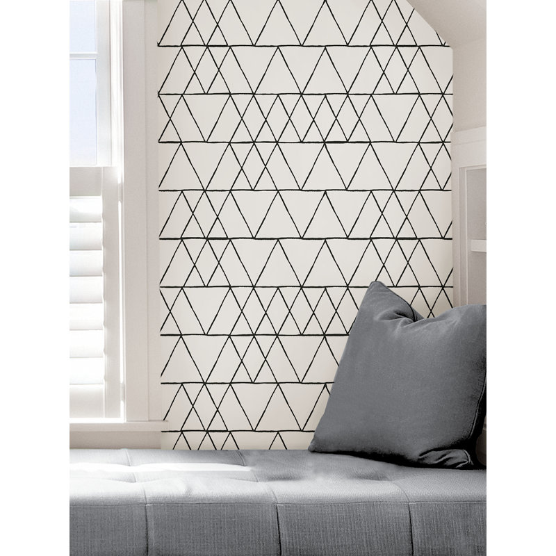 Rouleau de papier peint adhésif lisse L 18 pi x l 20,5 po Finzel, Noir