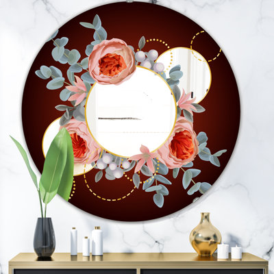 Miroir mural Floral