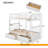 Wren Wood Daybed Frame With Fence, Rustic Style, Solid Pine-499906373-499906375