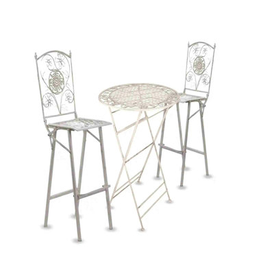 Barcelona Bistro Set 32" Table & 2 Barstools by Chivari