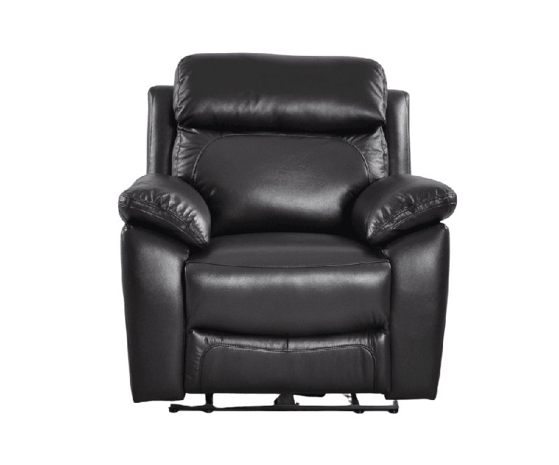 Cesiro Genuine Leather Electric Power Recliner Armchair, Black