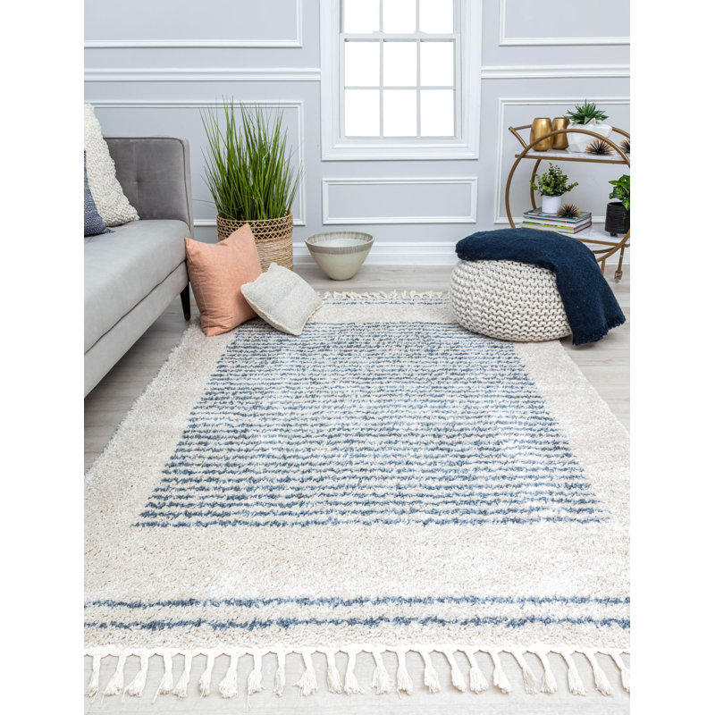 Collett Bennett Modern Ice Frost Area Rug, Rectangle 5' x 7'