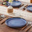 vancasso 4 Piece Blue Ceramic Dinner Plates Set,Kiln-Fired Plates-805976788