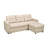 Beige 3 L-Shaped Bed, Sectional Sleeper Couch Beige, Bed For 3 People-707835022