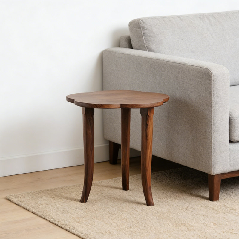 Petite table basse en noyer et prune