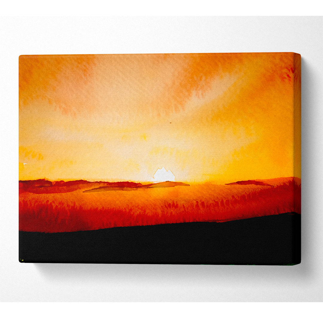 Golden Sunrise Mist - Kunstdrucke auf Leinwand