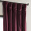 Rideaux en velours moelleux Matra pour chambre à coucher ‑ rideaux obscurcissants pour les fenêtres de salon, panneau simple-1735163991-1630843088