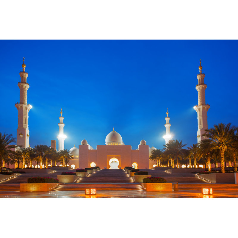Sheikh Zayed Mosque In Abu Dhabi, United Arab Emirates - Wrapped Canvas Print, 20cm H x 30cm W x 3.8cm D