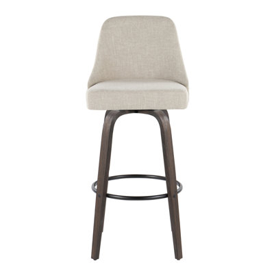 30"Fixed-Height Barstool with Swivel