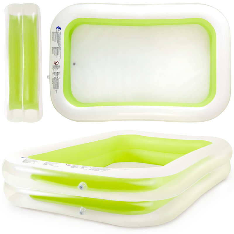SUNMER Large Inflatable Family Paddling Pool  –  200cm x 150cm x 50cm 