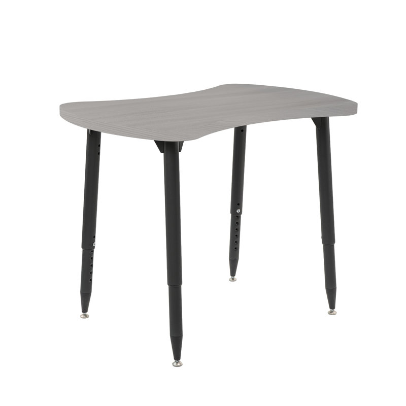 Table d'activité Adapte 25 x 37 Bowtie, Bois gris clair, Noir