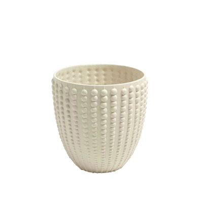 Nail Head Bowl-Rustic White