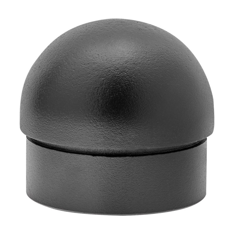 Outwater Matte Black Finish Solid Brass End Cap For 2" Diameter Rails | 1-PACK, Matte Black