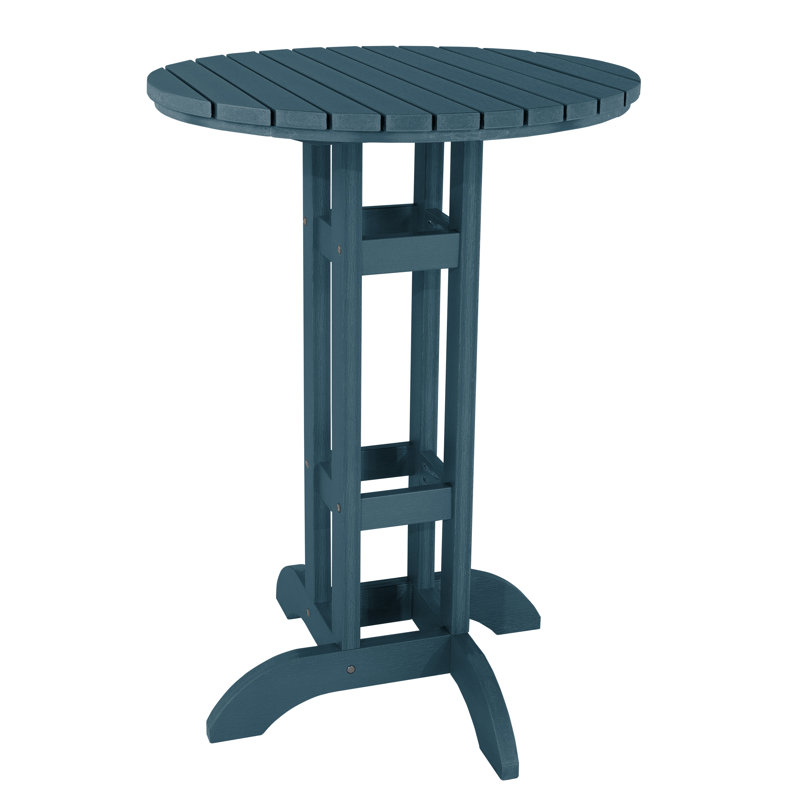 Table de salle à manger ronde, Bleu Nantucket, 30"