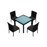 Urbana Outdoor 9 - Piece Dining Set with Cushions