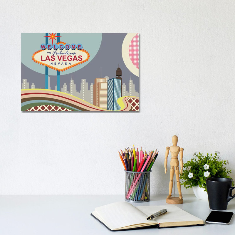 Las Vegas Strip - Wrapped Canvas Print, 20.32 cm H x 30.48 cm W
