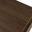 Table rectangulaire moderne en noyer avec lumières à DEL à intensité variable et 2 tiroirs de rangement spacieux 47,2 po café multicolore-1482436678