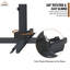 Parasol d'extérieur carré en porte-à-faux 130 po Aleksandrs-86927285