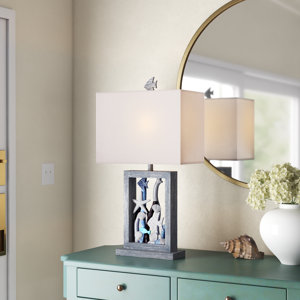 Oden 33" Blue/Brown/Gray Table Lamp