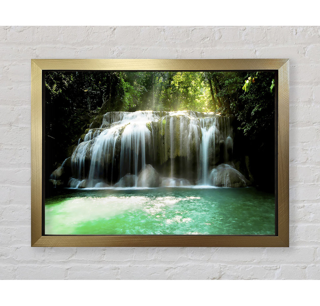 Wasserfall Paradies Klares Wasser - Druck