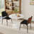 Modern Round 3 Piece Dining Room Table and Chairs Set-930989979-930989977-930989983
