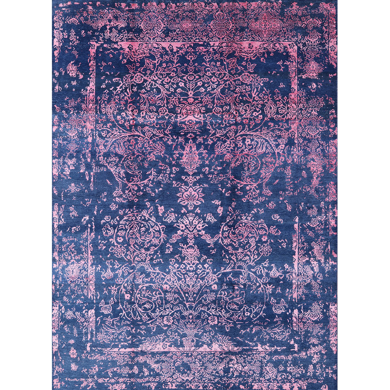 Tapis oriental rose / bleu, Rectangle 8 pi x 10 pi