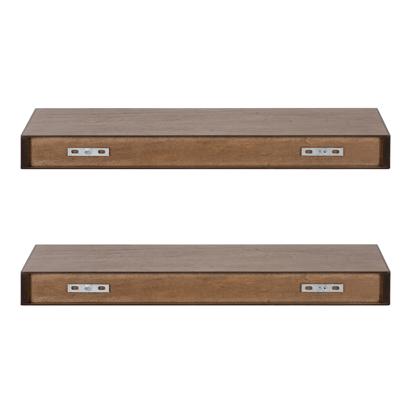 Jeremiah Floating Shelf, Rustic Brown, 2.3" H x 24" W x 8" D