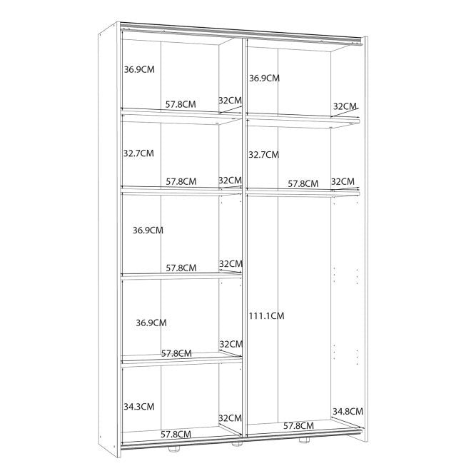 Chanai 2 Door Wardrobe