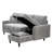 Derick 74" Wide Upholstered Sleeper Sofa With 2 Pillows And Storage-94016368