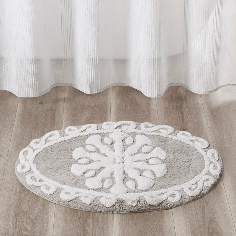 Tapis de bain en coton touffeté Medallion (un seul tapis)