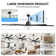 8 Aluminum Blades Modern Classic Smart Large Ceiling Fan With Light And Control And App Function