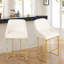 Upholstered Counter Stool with Metal Frame-507288719