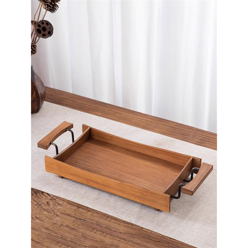 Julene Wood Tray, 2.76" H x 14.96" W x 5.91" D