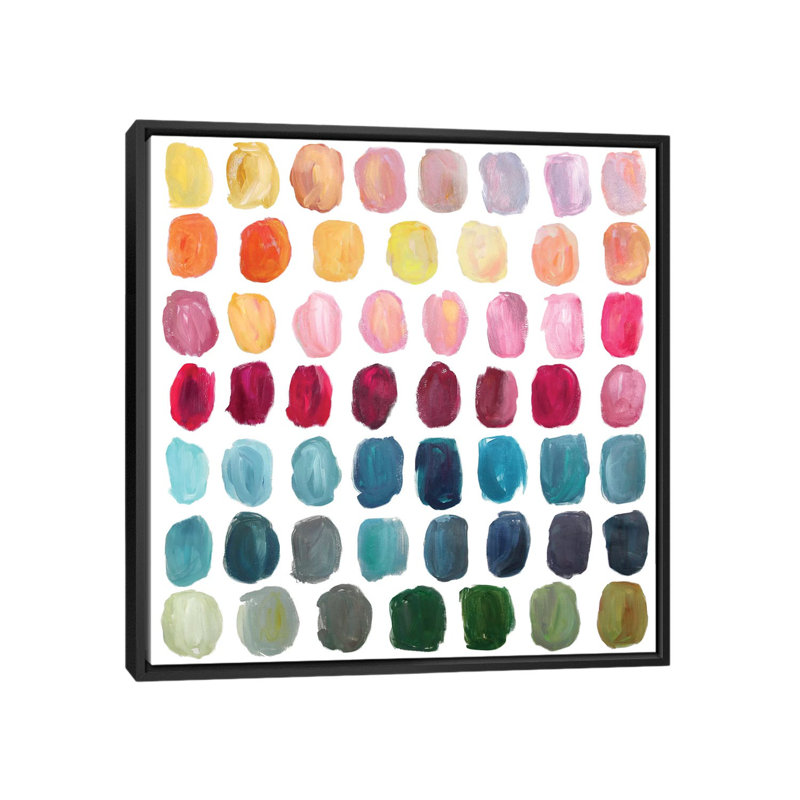 Palette de couleurs William - reproduction sur toile tendue, H 26 po x l 26 po x P 1,5 po, Pas de tapis