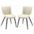 Modern faux leather side dining chair-1346871465