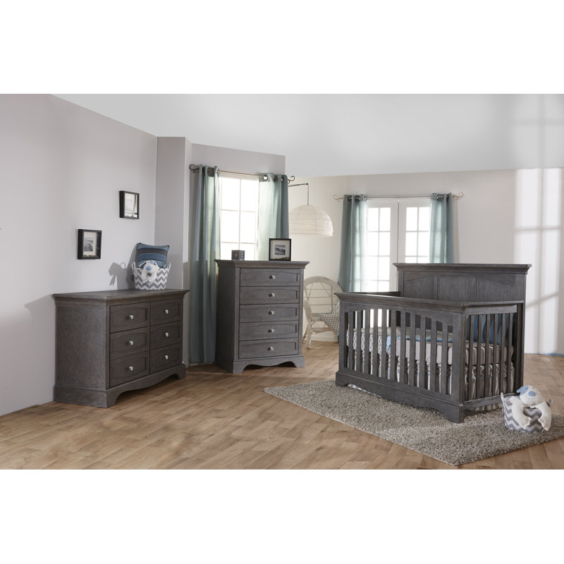 Eadoin Kids 6 - Drawer Dresser, Granite
