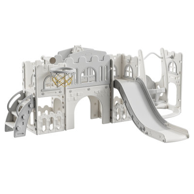 10 in 1 Slide For Toddlers, Indoor Outdoor Slide Toddler Playset Toddler Playground