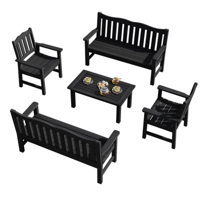 6 - Person Outdoor Seating Group Set,Hips 5-Piece Patio Furniture Group