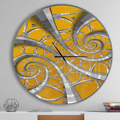 Horloge murale en spirale dans le style antique