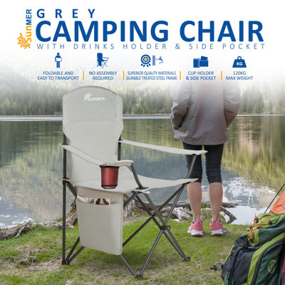 SUNMER Folding Camping Chair - Extra Wide